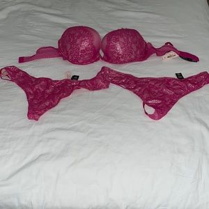 Victoria Secret bra and panty set.